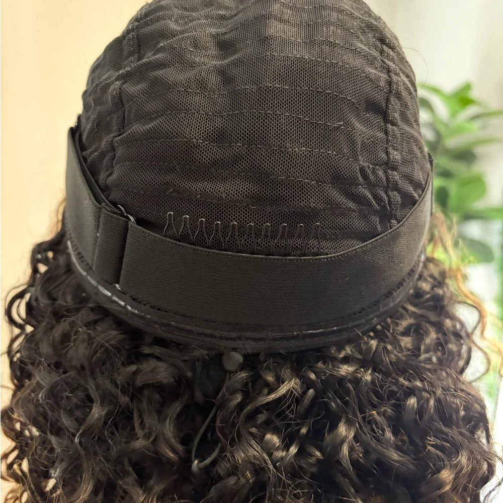 UNice InvisiBlend V part Jerry Curly& Kinky Curly Wig 16”